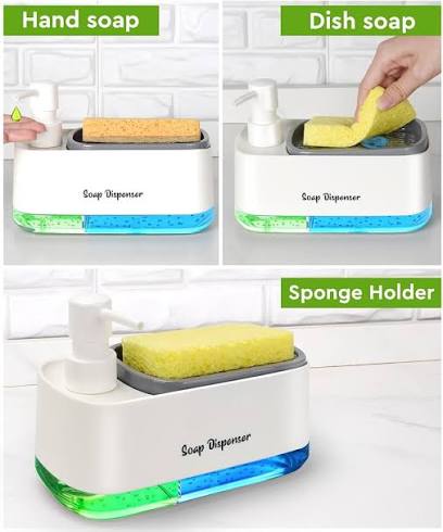 Soap Dispenser Set Sink Organizer Pump