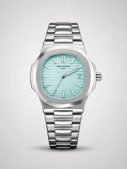 Velnora Classic Silver Black Dial Watch
