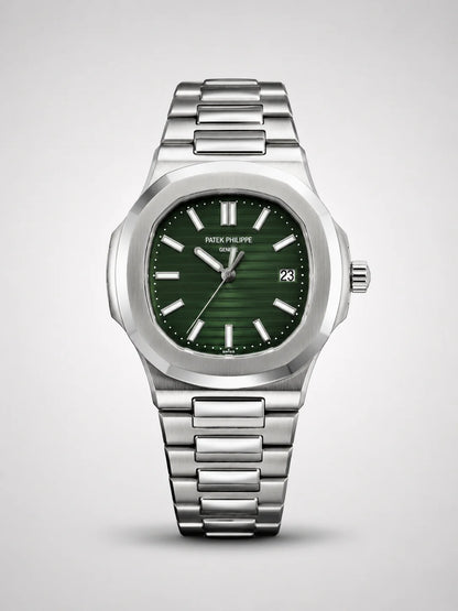 Velnora Classic Silver Black Dial Watch