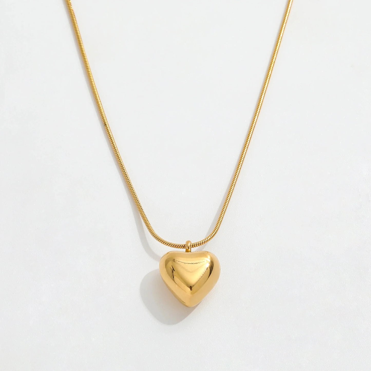 Heart Gold Colour Necklace