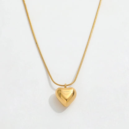 Heart Gold Colour Necklace